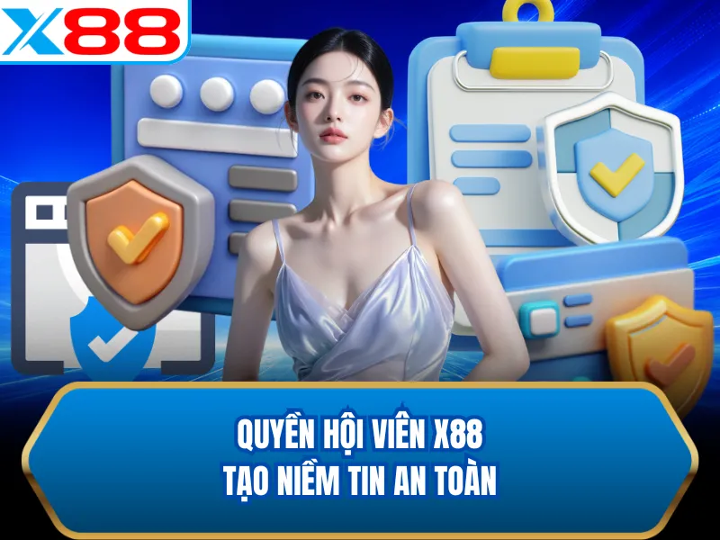 Quyền hội viên X88 tạo niềm tin an toàn